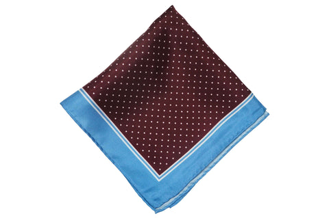 Sunny Blues Silk Pocket Square