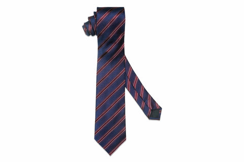 Helston Burgundy Silk Skinny Tie