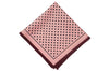 Pink Dots Wool Pocket Square