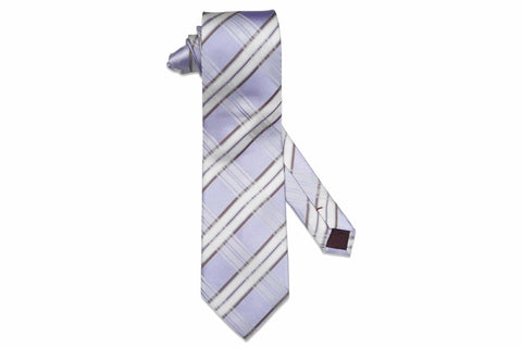 Burgundy Stripes Silk Tie