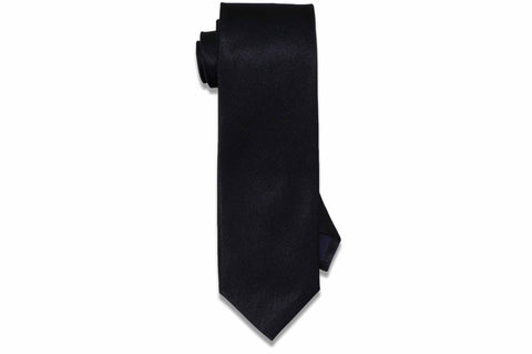 Navy Pin Dots Silk Skinny Tie
