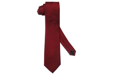 Burgundy Stripes Silk Tie