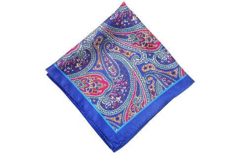 Yellow Piping Cotton Pocket Square