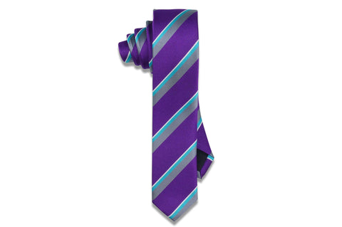 Bubble Blue Knitted Skinny Tie