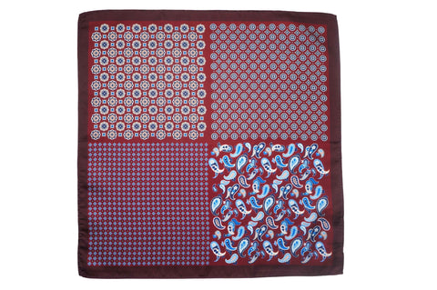 Yellow Piping Cotton Pocket Square