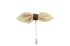 Beige Leaf Lapel Flower
