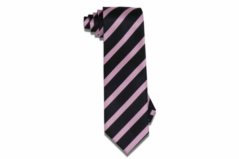 Burgundy Stripes Silk Tie