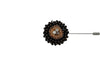 Black Gold Jewel Lapel Flower