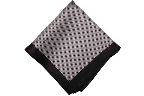Yellow Piping Cotton Pocket Square