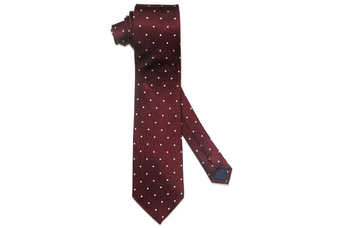 Blackburn Burgundy Silk Tie