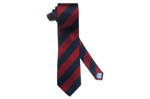 Burgundy Stripes Silk Tie