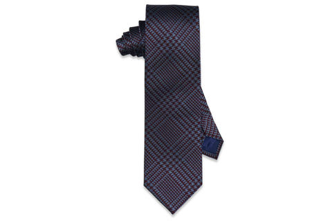 Burgundy Stripes Silk Tie