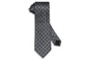 Blue Grey Flowers Silk Tie