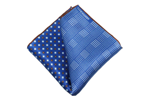 Yellow Piping Cotton Pocket Square