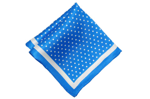 Sunny Blues Silk Pocket Square