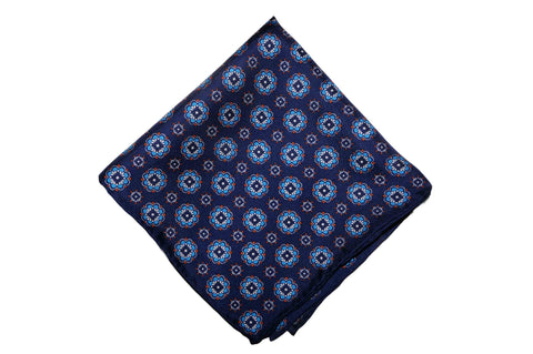 Sunny Blues Silk Pocket Square