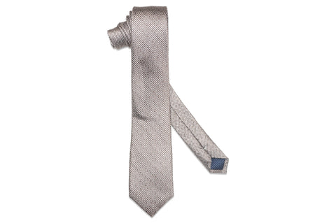 Brown Shine Silk Skinny Tie