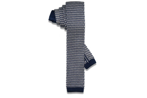 Static Charcoal Silk Skinny Tie
