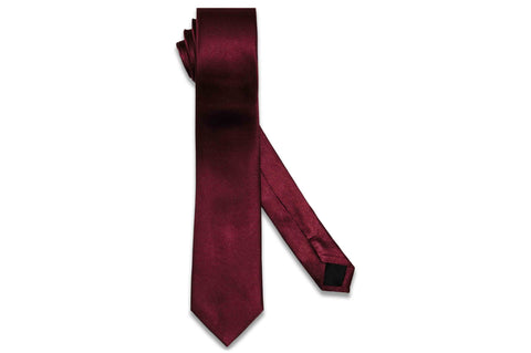 Static Charcoal Silk Skinny Tie