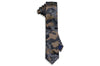Camo Gold Silk Skinny Tie
