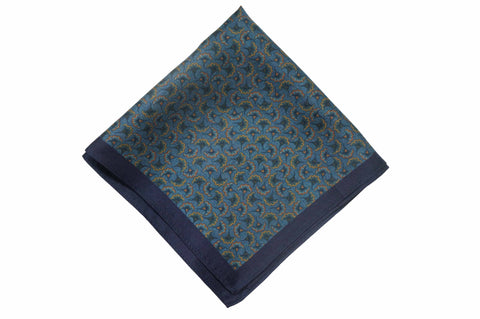 Castlepoint Navy Silk Pocket Square