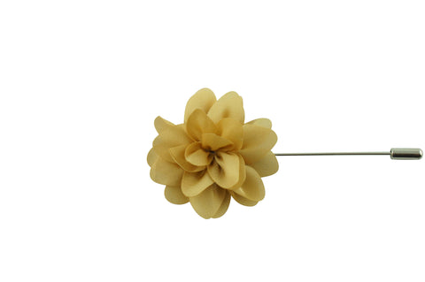 Champagne Petal Lapel Flower