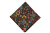 Chocolate Blossom Cotton Pocket Square