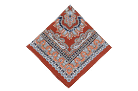 Copper Mill Cotton Pocket Square