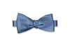 Cornflower Herringbone Silk Bow Tie (Self-Tie)