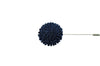 Dark Blue Round Lapel Flower