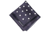 Dark Border Dots Silk Pocket Square