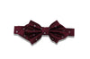 Diamond Back Maroon Silk Bow Tie (pre-tied)