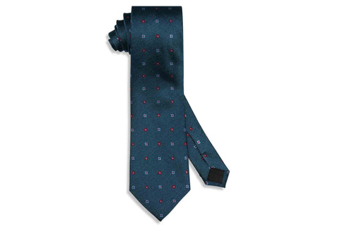 Field Blue Flowers Silk Tie