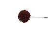 Full Petal Maroon Lapel Flower