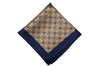 Golden Blues Silk Pocket Square
