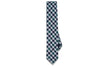 Green Check Cotton Skinny Tie