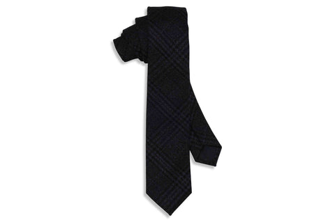White Linked Cotton Skinny Tie