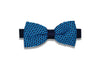 Hypnotize Blue Knitted Bow Tie (pre-tied)
