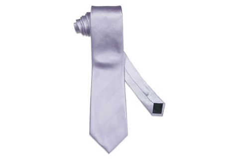 Lilac Herringbone Silk Tie