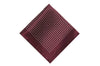 Maroon Dotted Silk Pocket Square