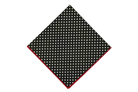 Midnight Dots Cotton Pocket Square