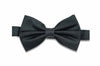 Midnight Shine Silk Bow Tie (pre-tied)
