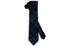 Navy Framed Cotton Skinny Tie