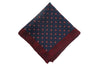 Paisley Rain Wool Pocket Square