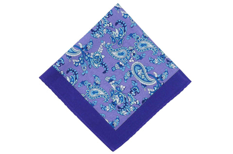 Paisley School Cotton Pocket Square