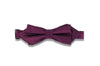 Plum Blue Dots Silk Bow Tie (pre-tied)