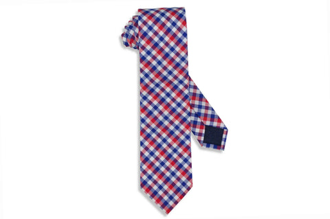 Red Strike Cotton Tie