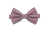 Red White Gingham Silk Bow Tie (pre-tied)