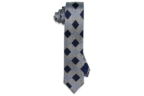 Sprinkle Blocks Silk Skinny Tie