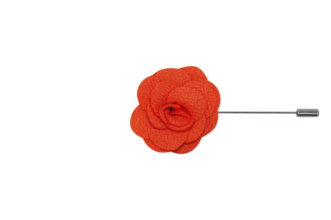 Tangerine Lapel Flower